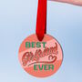 'Best Girlfriend Ever' Belgian Milk Chocolate Medal, thumbnail 1 of 8