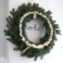 Modern Christmas Fairy Light Wreath, thumbnail 5 of 8