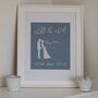 Personalised 4th Wedding Anniversary Silhouettes, thumbnail 2 of 3