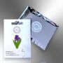 Purple Blue Iris Flower Hard Enamel Pin, thumbnail 6 of 9