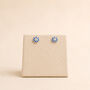 5mm Sterling Silver Blue Forget Me Not Stud Earrings, thumbnail 3 of 9