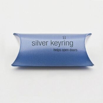 Sterling Silver Teddy Key Ring, 3 of 4