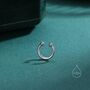 Piercing Free Sterling Silver Ear Cuff, thumbnail 3 of 9
