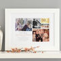 Personalised Golden Wedding Anniversary Collage Art, thumbnail 9 of 10