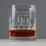 Personalised Big Age Cut Crystal Whisky Tumbler Glass, thumbnail 5 of 7