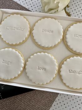 Thinking Of You Bereavement Biscuit Gift Box, 7 of 7