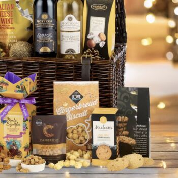 Fireside Feast Wicker Basket Hamper, 4 of 5
