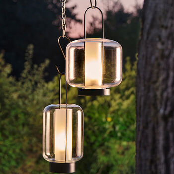 Hanging Garden Lantern With LED Lights, 3 of 5