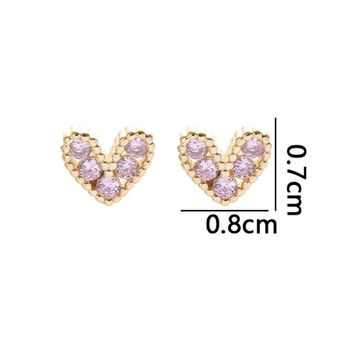 Gold Jewel Heart Earrings In A Personsalised Gift Box, 4 of 6