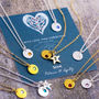 Mini Birthstone Disc Necklace On Gift Card, thumbnail 12 of 12