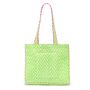 Quilted Tote Bag | Neon Green, thumbnail 2 of 3
