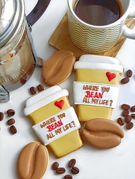 Hand Iced 'Where You Bean All My Life?' Cookie Gift, 2 of 4