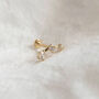 14 Carat Gold Curved Elegance Labret Helix Earring, thumbnail 1 of 4