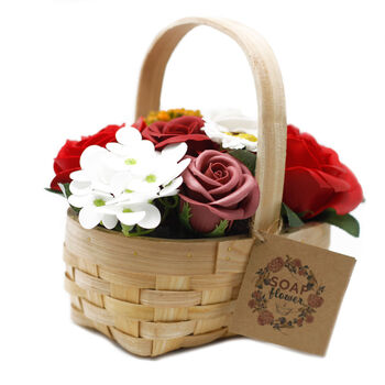 Valentine's Red Roses Bouquet Gift Basket, 2 of 3