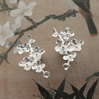 Sterling Silver Forget Me Not Bloom Studs, 5 of 6