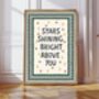 Stars Shining Bright Above You Print, thumbnail 2 of 6