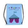 Personalised Sky Blue Circus Waterproof Swim Bag, thumbnail 5 of 8