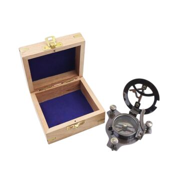 Personalised Legacy Three Inch Gunmetal Sundial Compass, 6 of 10