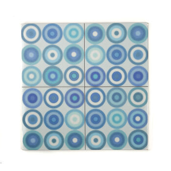 Turquoise Blue 'Circles' Tile, 5 of 11