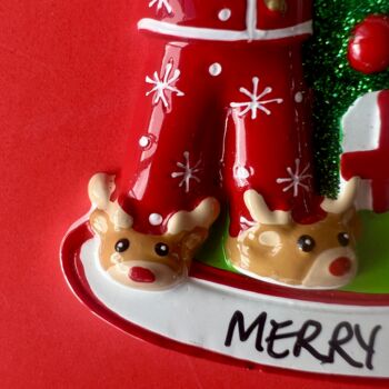 Personalised Couple Christmas Decoration, 4 of 4