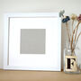 Handmade Square Wooden Picture Frame In Brown Or White, thumbnail 4 of 12