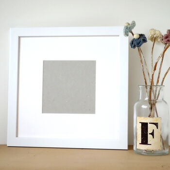 Handmade Square Wooden Picture Frame In Brown Or White, 4 of 12