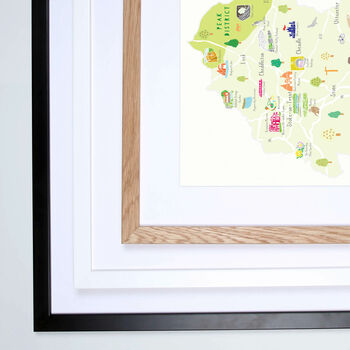 Map Of Staffordshire Art Print, 5 of 5