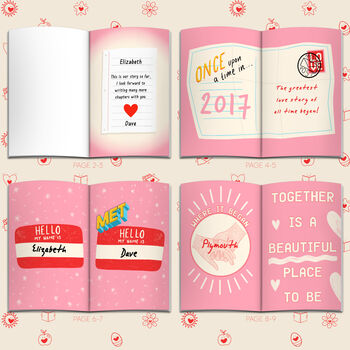 'Our Love Story' Personalised Valentine's Little Book, 2 of 6