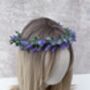 Lavender Flower Hair Crown, thumbnail 7 of 7