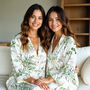 Personalised Women Floral Satin Pyjamas Pj, thumbnail 2 of 4