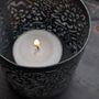 Flower Zinc Tea Light Votive | Thank You Teacher Gift Set, thumbnail 4 of 6