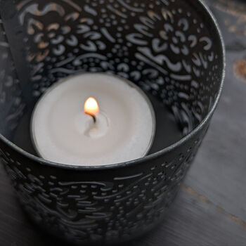 Flower Zinc Tea Light Votive | Thank You Teacher Gift Set, 4 of 6