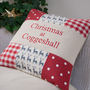 'Christmas At…' Reindeer Cushion, thumbnail 1 of 4