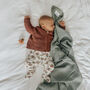 Cellular Baby Blanket 'Powder Mist' | Organic Cotton, thumbnail 3 of 8