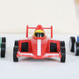 Three Toy Race Cars With Personalised Cotton Bag, thumbnail 3 of 4