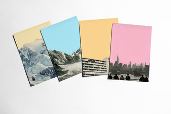 Set Of Four Art Postcards. Coloured Skies, 2 of 6