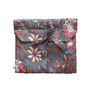 Floral 100% Cotton Ladies Pyjama Short Set In Grey And Pink, thumbnail 4 of 5