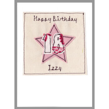 Personalised Star Age Birthday Card For Her, 11 of 12