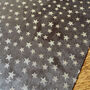Chocolate Velvet Starry Glitter Christmas Table Runner Gold And Brown 3m, thumbnail 4 of 5