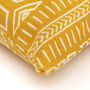 Iman Recycled Cotton Cushion Cover In Yellow, thumbnail 3 of 4