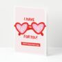 Heart Eyes For You Valentines Card, thumbnail 1 of 4