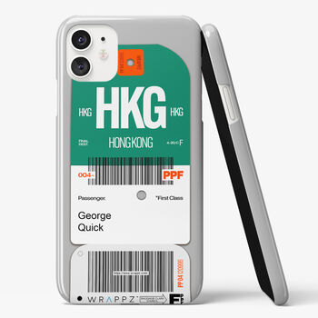 Personalised Hong Kong Ticket Name Phone Case, 3 of 6