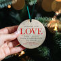 'Sending Love Across The Miles' Personalised Bauble, thumbnail 3 of 5