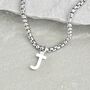 Personalised Men's Stainless Steel Chain And Initial Necklace, thumbnail 4 of 6