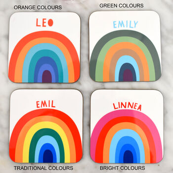 Personalised Rainbow Placemat And Mug Gift Set, 5 of 12