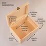 Personalised Birth Flower Memory Box Birthday Gift For Gran, thumbnail 11 of 12