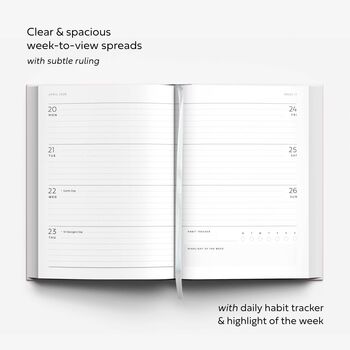 Personalised 2026 Planner, Notebook And Pen Stationery Gift, 11 of 11