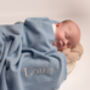 Personalised Merino Cashmere Blend Baby Blanket, thumbnail 4 of 12