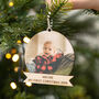 Personalised First Christmas Photo Bauble, thumbnail 1 of 6