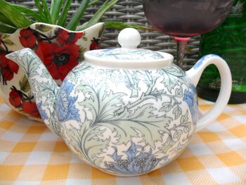 Two Cup Teapot In William Morris Anemone Design, 5 of 8